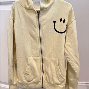 Vintage Havana girls yellow Smiley Hoodie